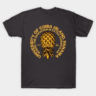 Coiba Island University, Upside Down Pineapple Logo T-Shirt